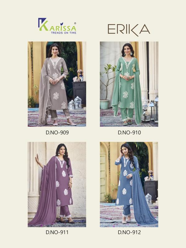 Karissa Erika Viscose Kurti Pant With Dupatta Collection