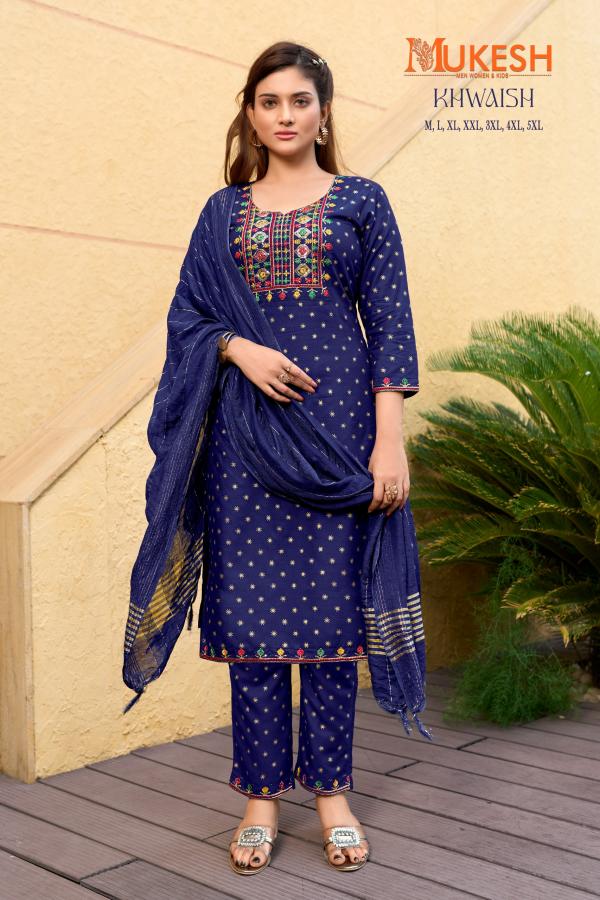 Mukesh Khwaish Rayon Top Bottom With Dupatta Collection