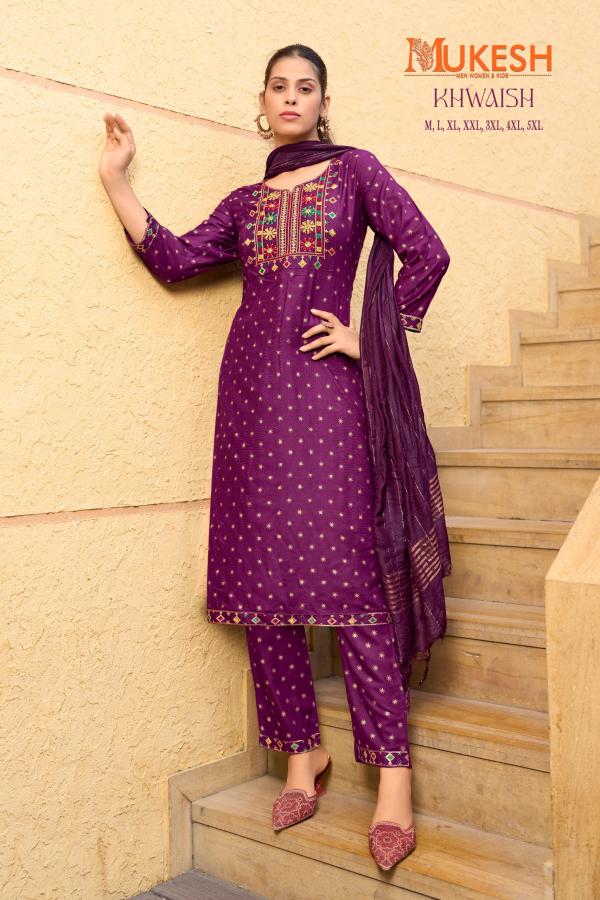 Mukesh Khwaish Rayon Top Bottom With Dupatta Collection