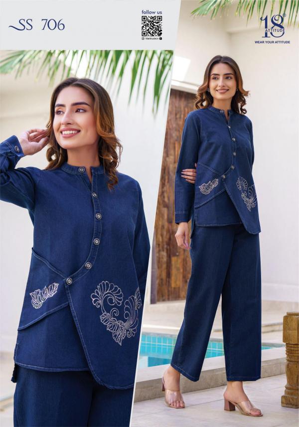 18 Attitude Sho Shaa Vol 7 Western Wear Co Ord Set