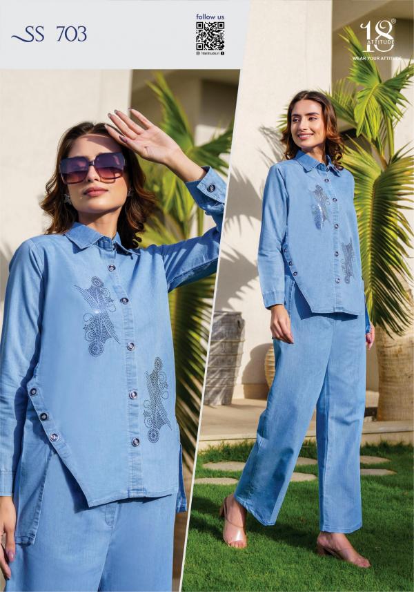 18 Attitude Sho Shaa Vol 7 Western Wear Co Ord Set