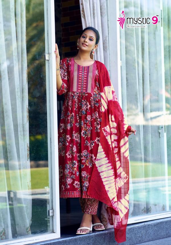 Mystic 9 Simran Vol 04 Rayon Ready Made Collection