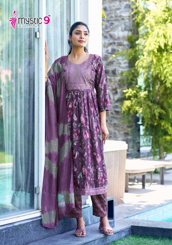 Mystic 9 Simran Vol 04 Rayon Ready Made Collection