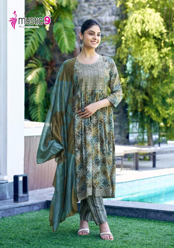 Mystic 9 Simran Vol 04 Rayon Ready Made Collection