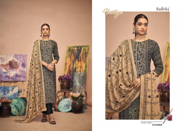 Radhika Azara Black Berry Vol 12 Cotton Dress Material Collection