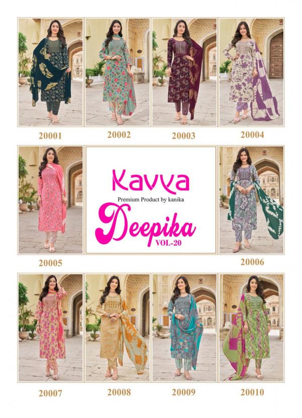 Kavya Deepika Vol 20 Kurti Bottom With Dupatta Collection