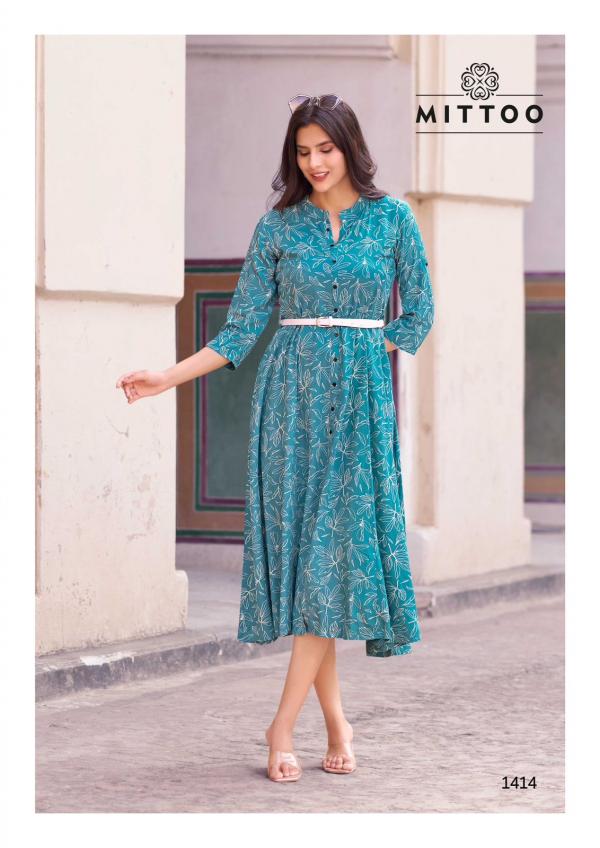 Mittoo Belt Vol 16 Fancy Rayon Printed Kurti Collection