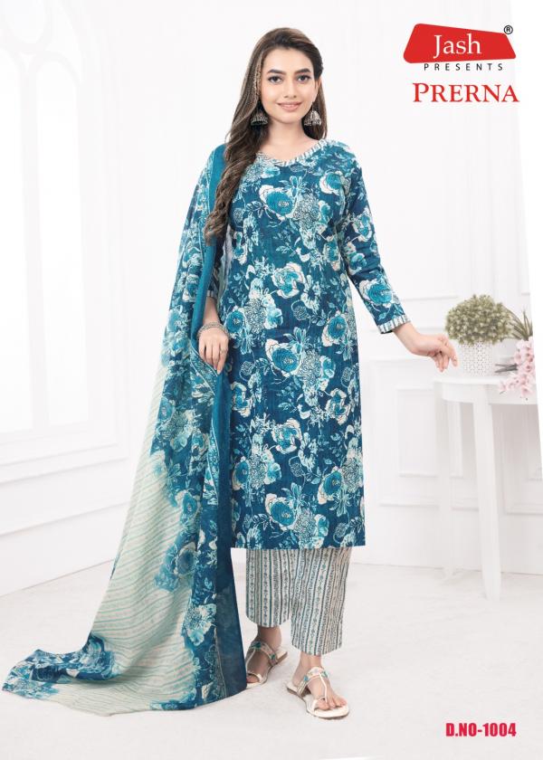 Jash Prerna 1 Cotton Kurti Pant With Dupatta Collection