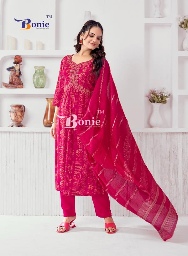 Bonie Alia Vol 10 Rayon Kurti Pant With Dupatta Collection