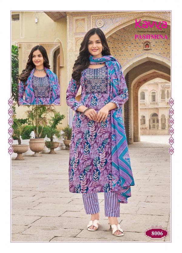 Kavya Pashmina Vol 8 Cotton Kurti Pant With Dupatta Collection