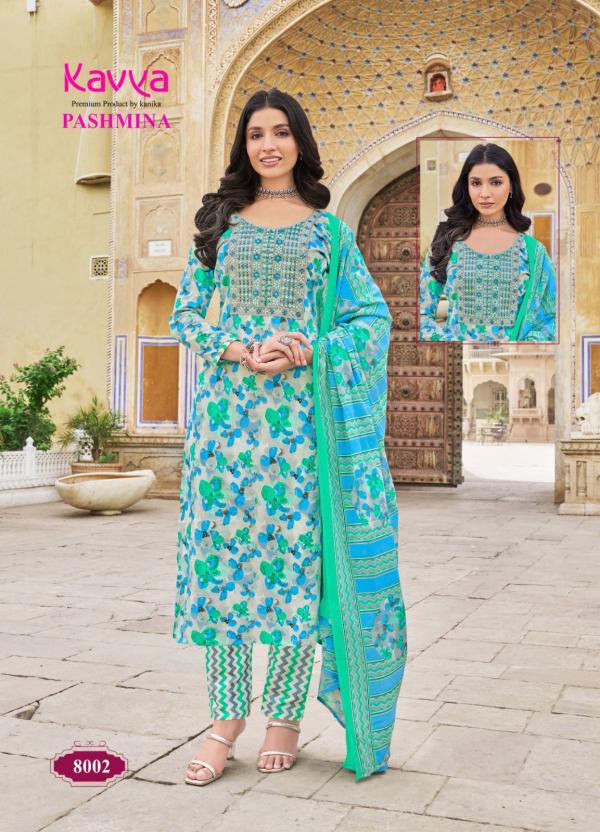 Kavya Pashmina Vol 8 Cotton Kurti Pant With Dupatta Collection