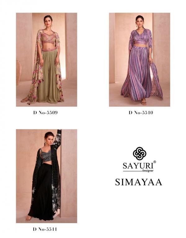 Sayuri Simayaa Designer Chinon Silk Salwar Kameez Collection