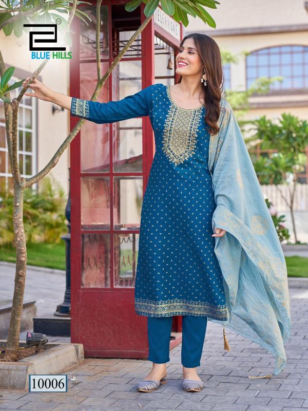 Blue Hills Royal Touch Vol 10 Rayon Kurti Bottom With Dupatta