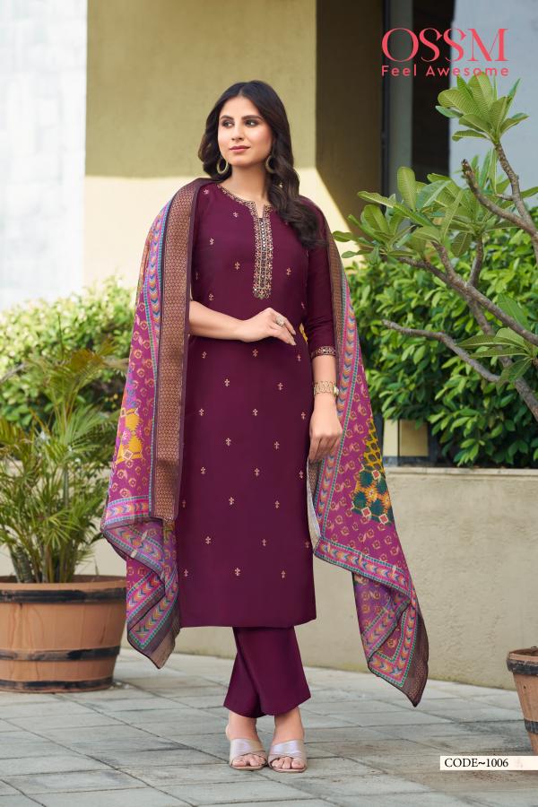 Ossm Mohey Series 1001 Fancy Kurti Bottom With Dupatta