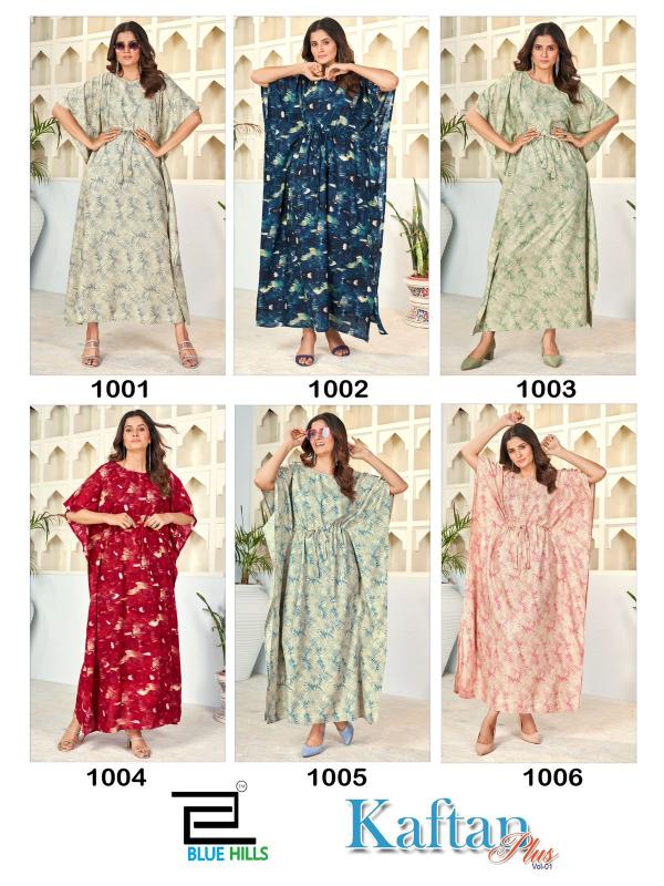 Blue Hills Kaftan Plus Vol 1 Fancy Rayon Kaftan Collection