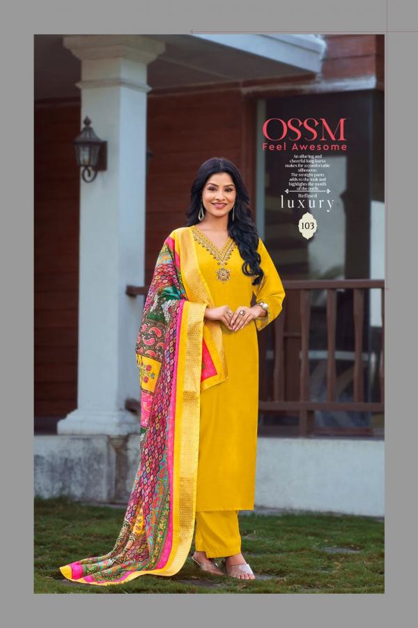 Ossm Noorie Vol 3 Viscose Top Bottom With Dupatta Collection