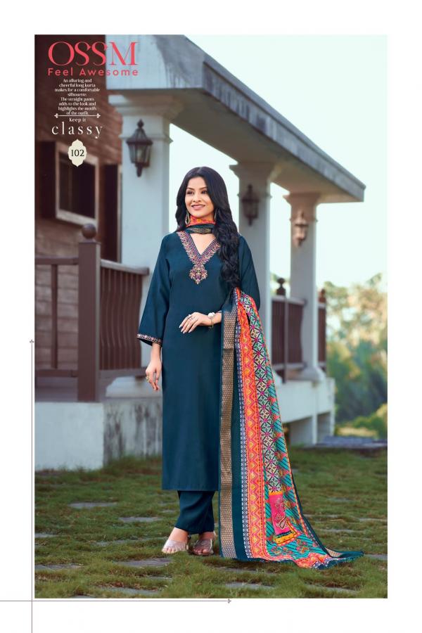 Ossm Noorie Vol 3 Viscose Top Bottom With Dupatta Collection