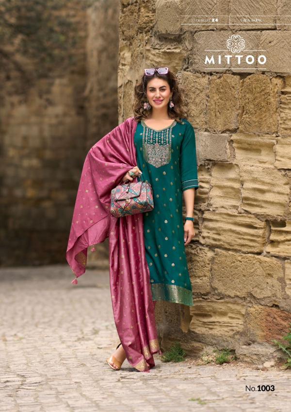 Mittoo Aafreen Fancy Kurti Pant With Dupatta Collection