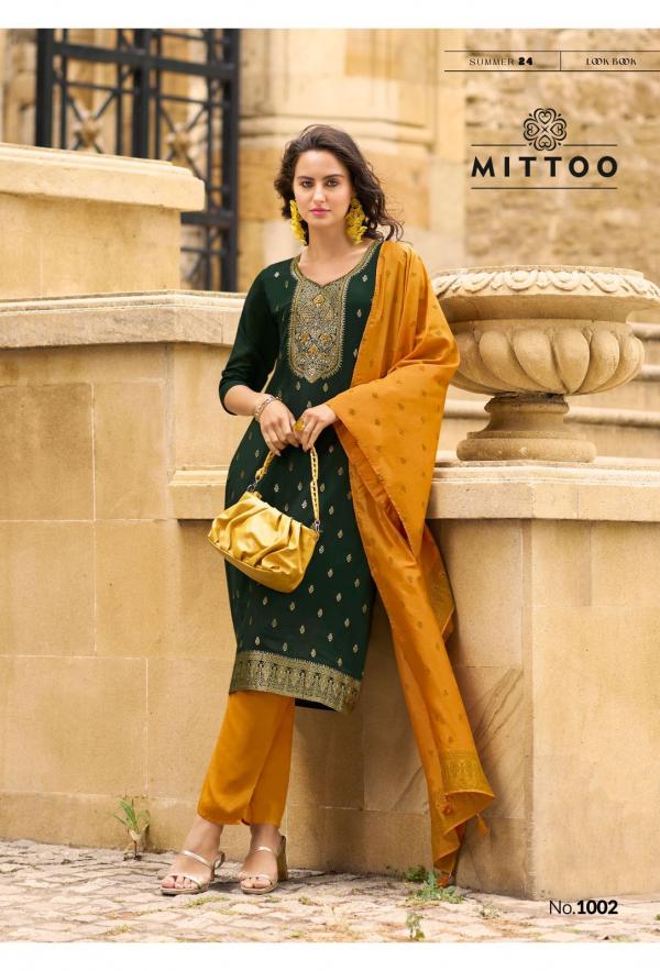 Mittoo Aafreen Fancy Kurti Pant With Dupatta Collection