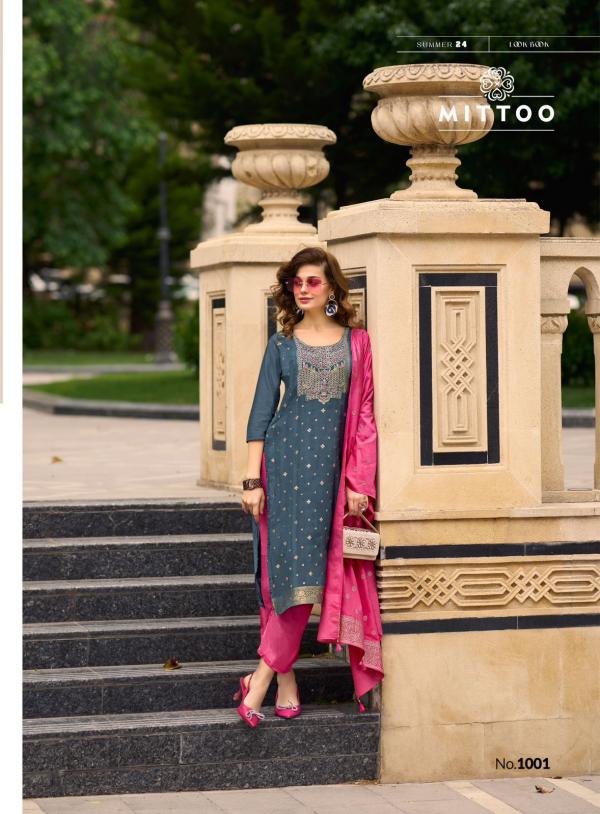 Mittoo Aafreen Fancy Kurti Pant With Dupatta Collection