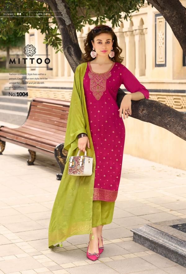 Mittoo Aafreen Fancy Kurti Pant With Dupatta Collection