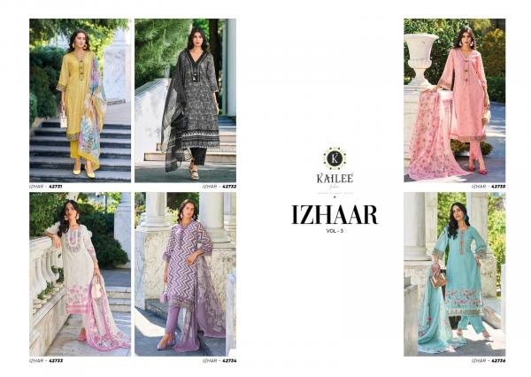 Kailee Izhaar Vol 3 Fancy Top Bottom With Dupatta Collection