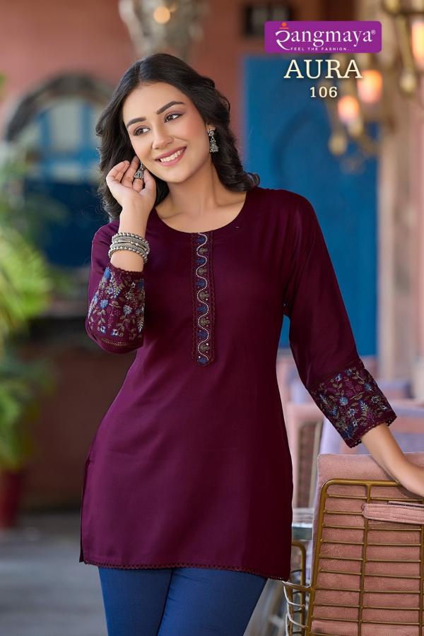 Rangmaya Aura Rayon Tunic Ladies Top Collection