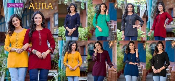 Rangmaya Aura Rayon Tunic Ladies Top Collection