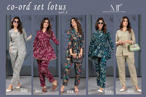 Moksh Co Ord Set Lotus Vol 1 Western Collection