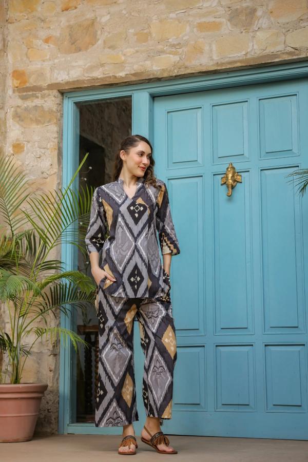 Falak Vol 1 Viscose Western Printed Co Ord Set Collection