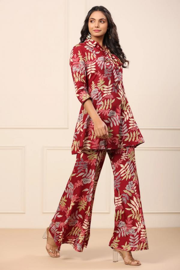 Falak Vol 1 Viscose Western Printed Co Ord Set Collection