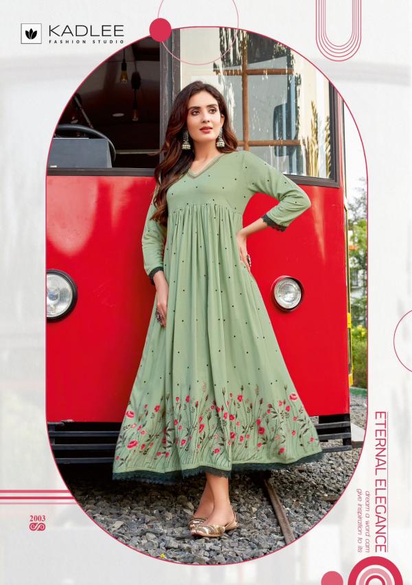 Kadlee Infinity Fancy Rayon Printed Kurti Collection