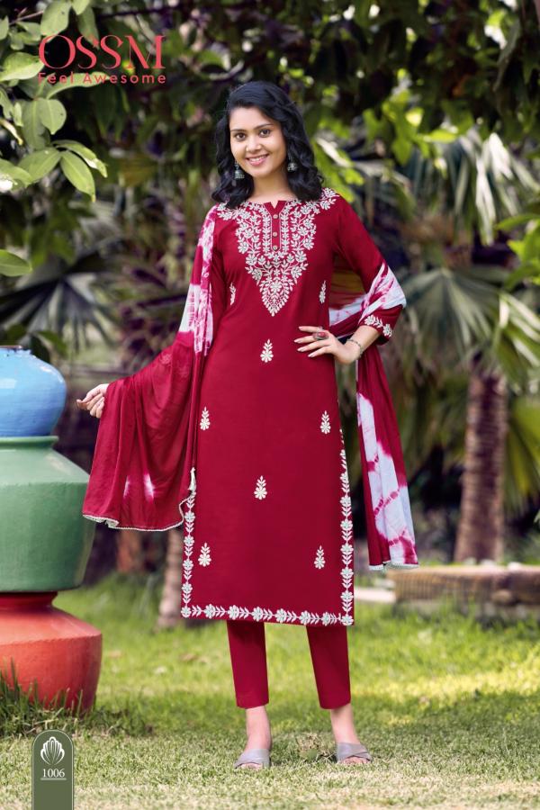 Ossm Lakhnavi Rayon Kurti Bottom With Dupatta Collection