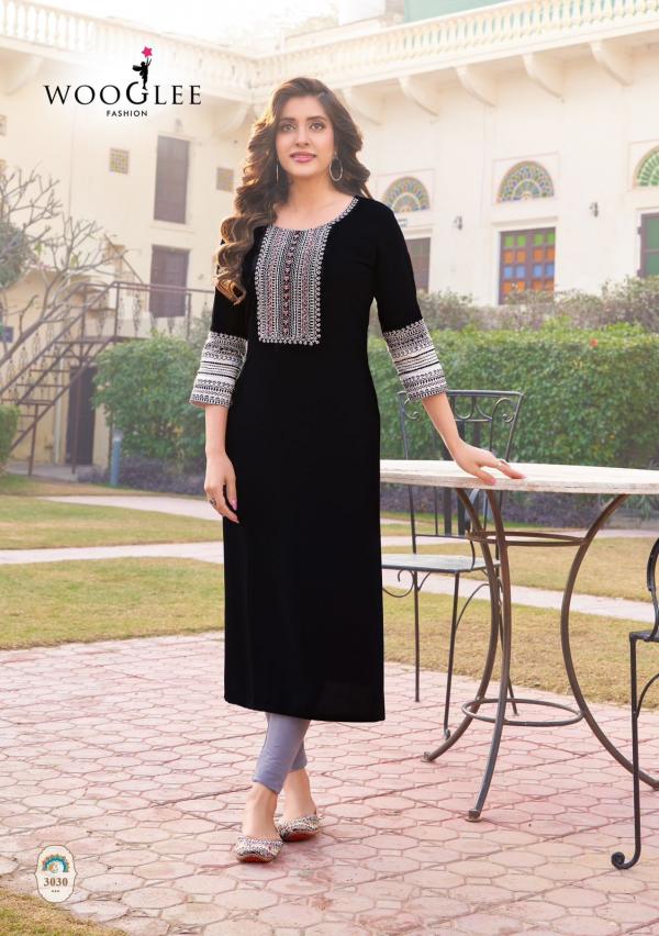 Wooglee Salonee Vol 6 Fancy Rayon Kurti Collection