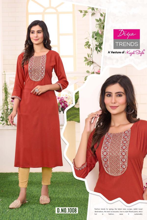 Casual Diary By Diya Trends Rayon Kurti Collection