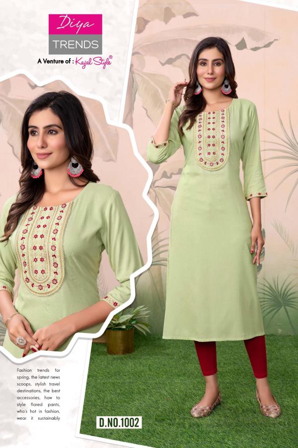 Casual Diary By Diya Trends Rayon Kurti Collection