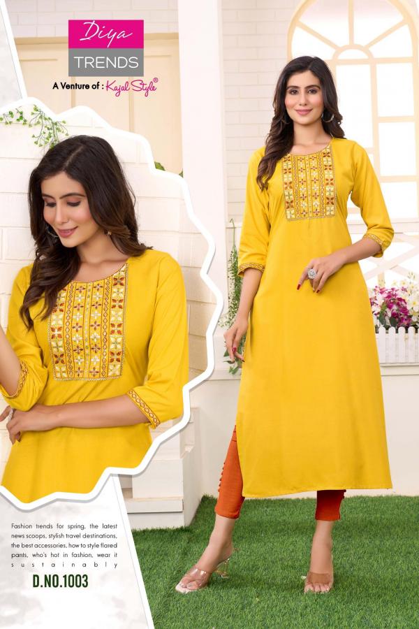 Casual Diary By Diya Trends Rayon Kurti Collection