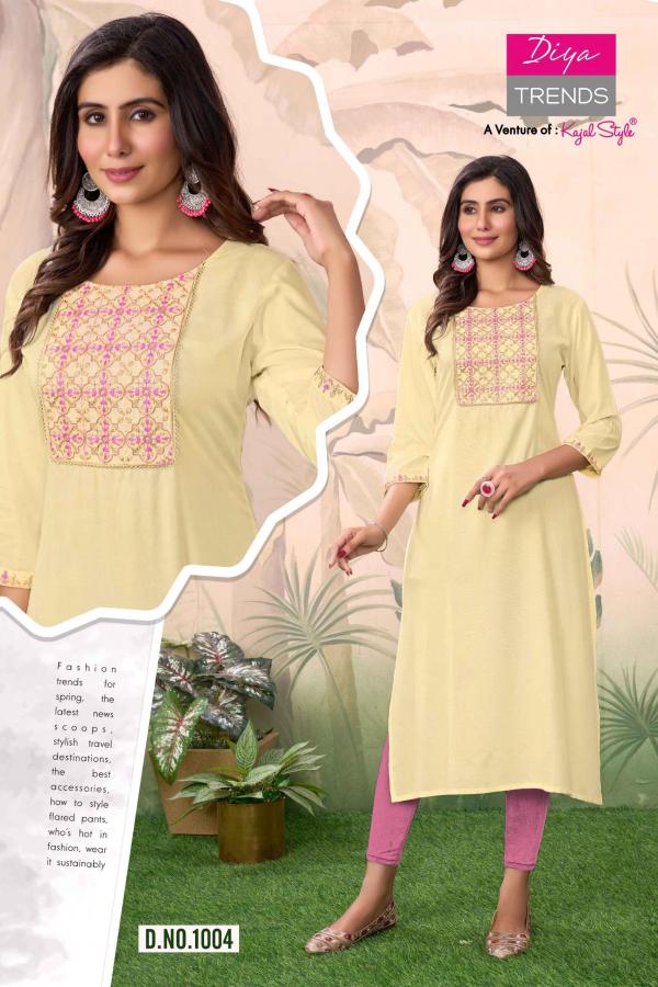 Casual Diary By Diya Trends Rayon Kurti Collection