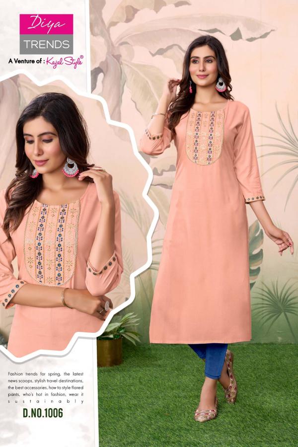 Casual Diary By Diya Trends Rayon Kurti Collection