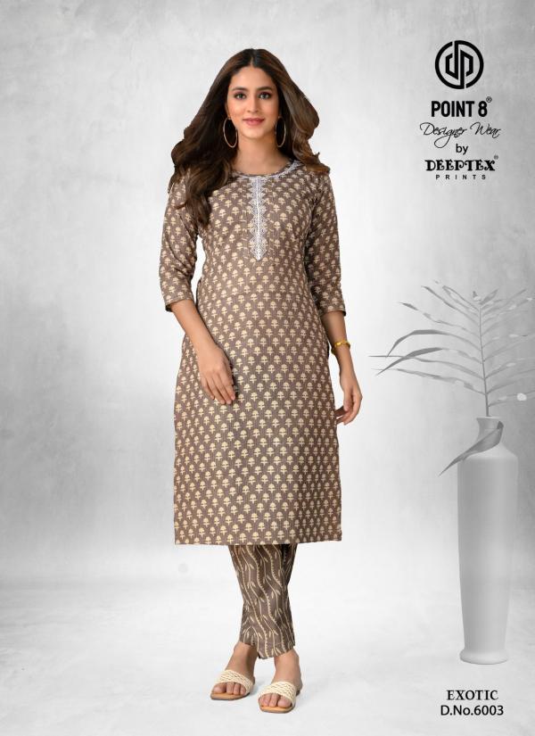 Deeptex Exotic Vol 6 Cotton Kurti With Bottom Collection