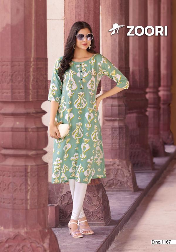 Zoori Akshara Vol 28 Rayon Printed Kurti Collection