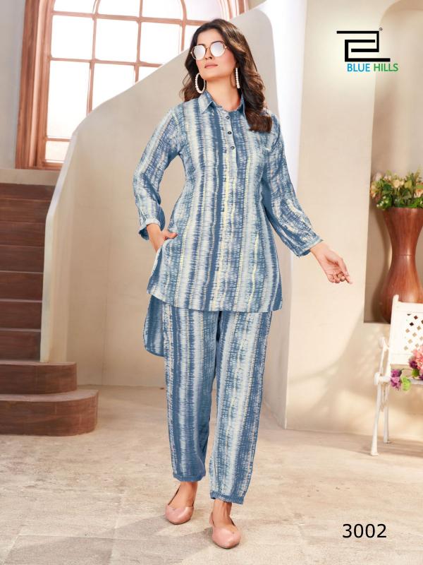 Blue Hills Poppins Vol 3 Fancy Rayon Co Ord Set Collection