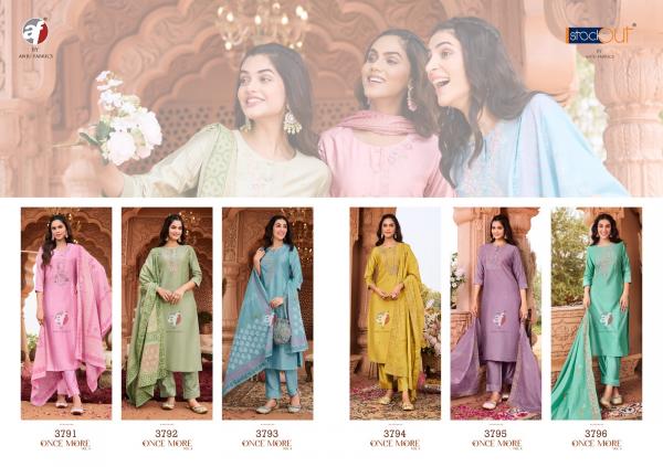 Af Once More Vol 4 Designer Kurti Pant With Dupatta Collection