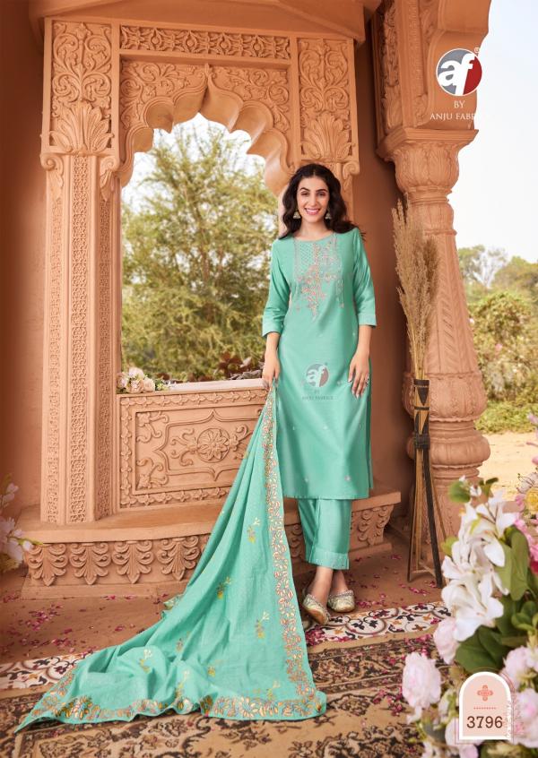 Af Once More Vol 4 Designer Kurti Pant With Dupatta Collection