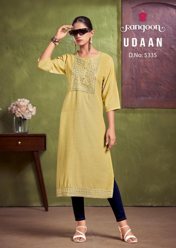 Rangoon Udaan Viscose Embroidered Kurti Collection