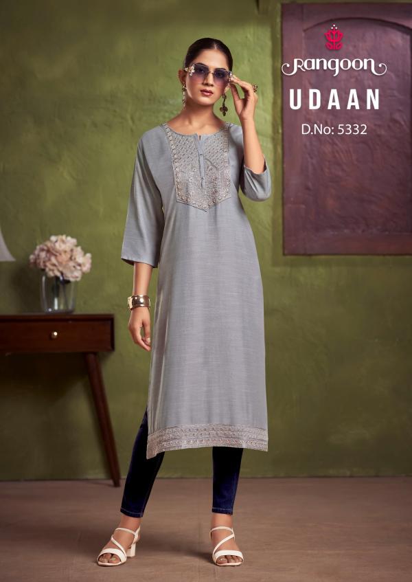 Rangoon Udaan Viscose Embroidered Kurti Collection