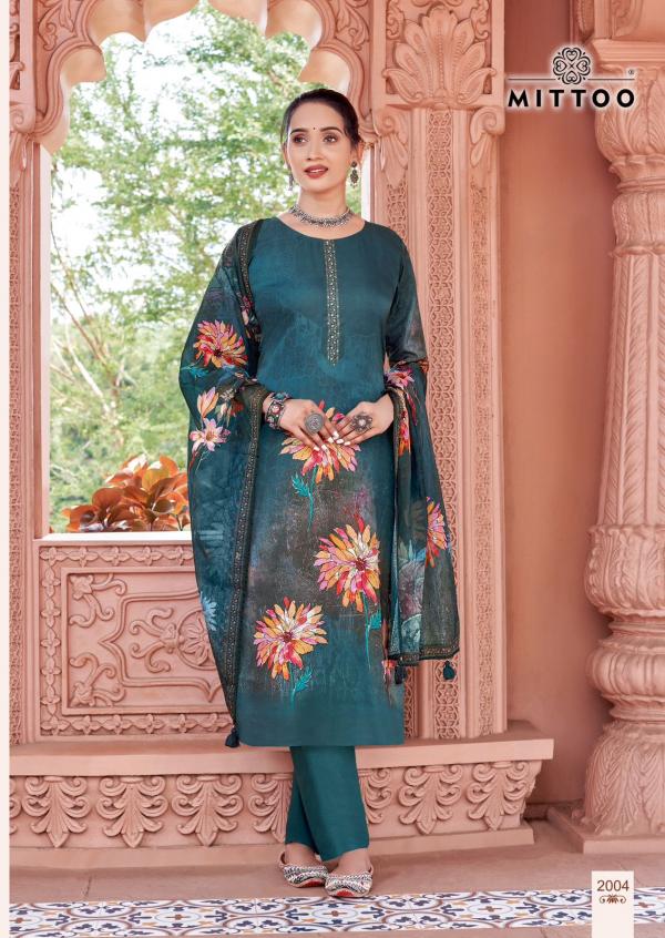 Mittoo Nihaar Printed Kurti Bottom With Dupatta Collection