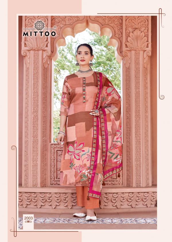 Mittoo Nihaar Printed Kurti Bottom With Dupatta Collection