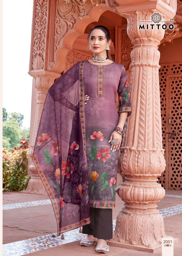 Mittoo Nihaar Printed Kurti Bottom With Dupatta Collection