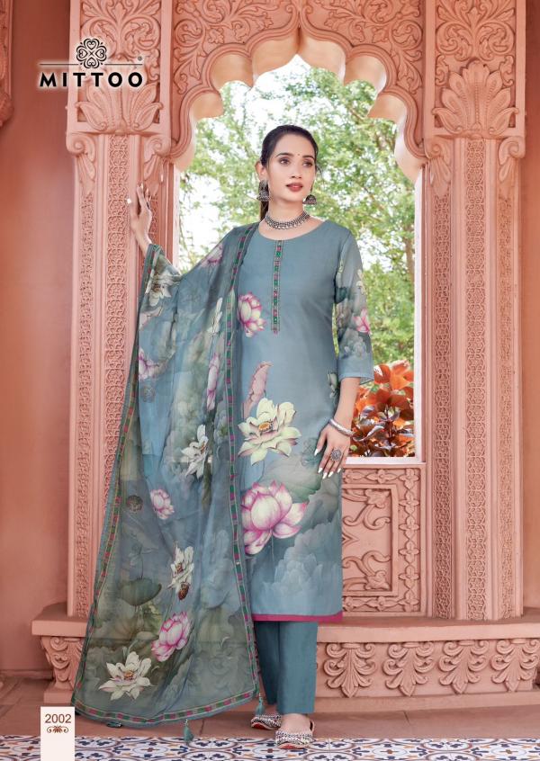 Mittoo Nihaar Printed Kurti Bottom With Dupatta Collection